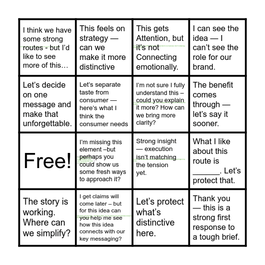 Creative Excellence: Card 02 Bingo Card