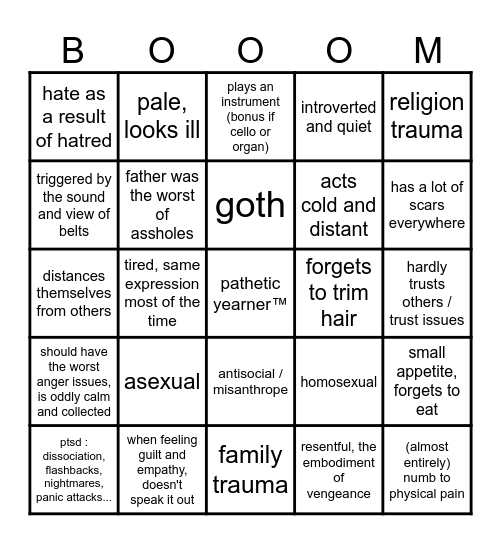 Are you my oc ? Menzhen version Bingo Card