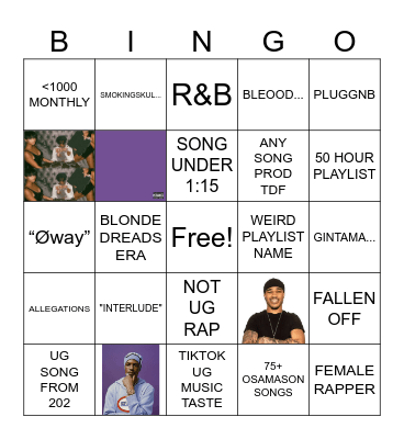 2-3 VIEWERS PLAYLIST BINGO Card