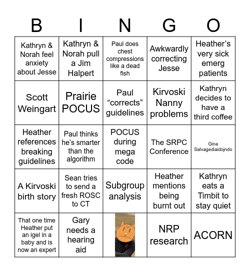 PALS 2025 Bingo Card
