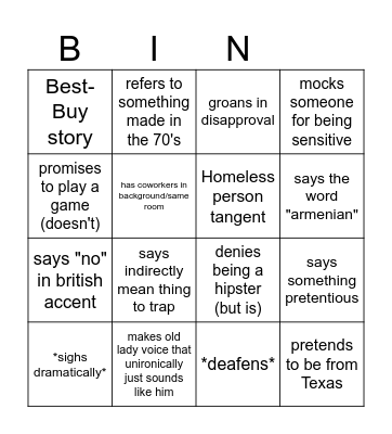Crown Bingo Card