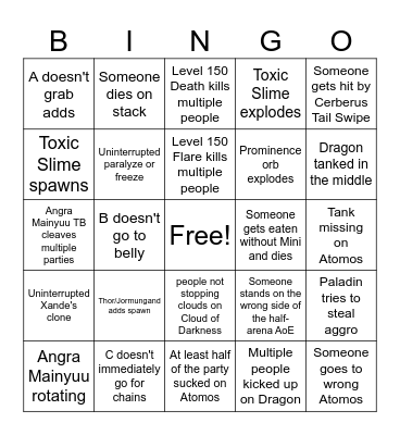 World of Darkness bingo! Bingo Card