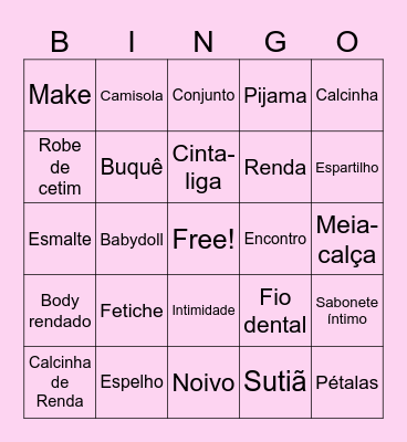 Kamilla's party Bingo Card