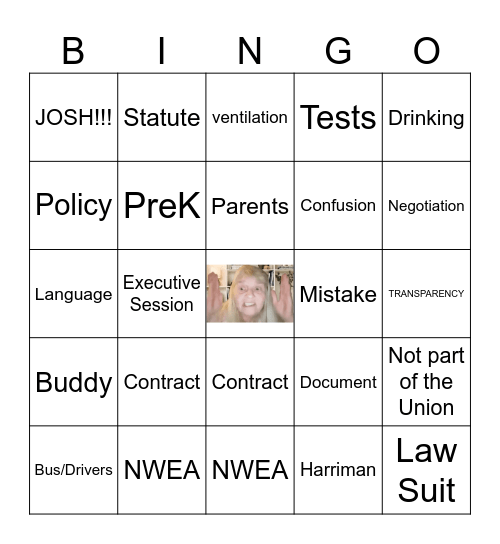 School Board Bingo 11-06-2025 Bingo Card