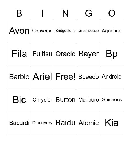 Level 3 Bingo Card