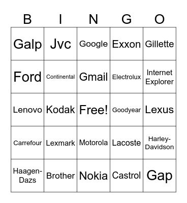 Level 4 Bingo Card