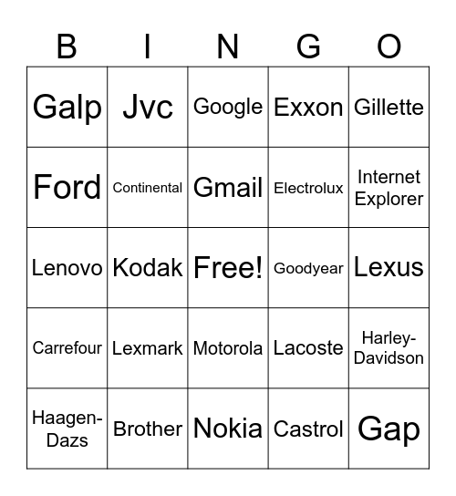 Level 4 Bingo Card