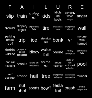 failarmy V3 (rock) Bingo Card