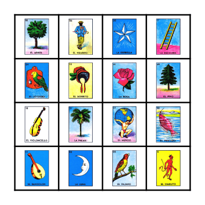Lotería de México Bingo Card