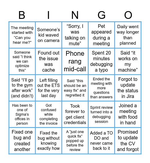 FIKA BINGO Card