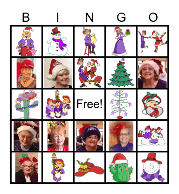Cactus Cuties Christmas Bingo Card
