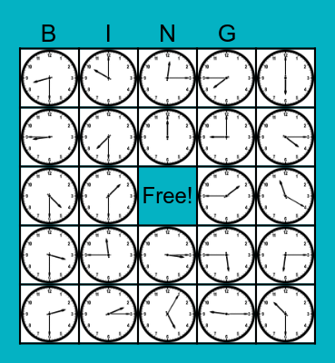 TIME Bingo Card