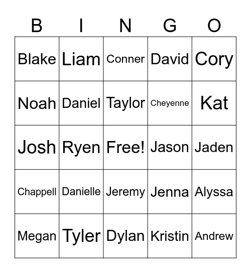 Friendsgiving get to know you Bingo Card