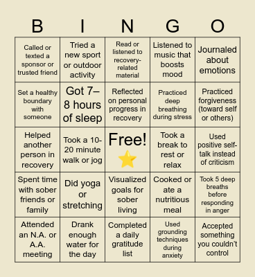 BINGO Card