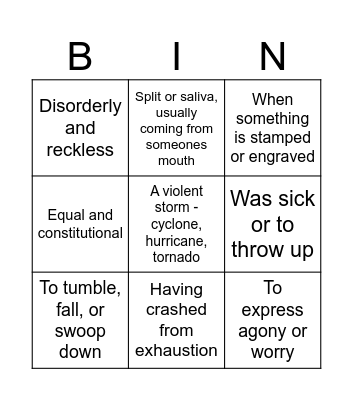 Letters from Rifka Bingo Card