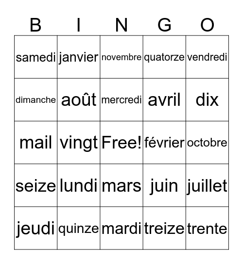 Review!!! Bingo Card