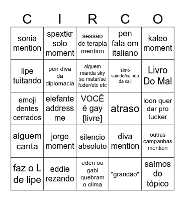 fruitifai bingo Card