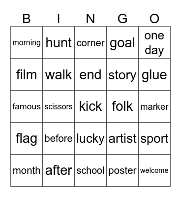 Bingo Card