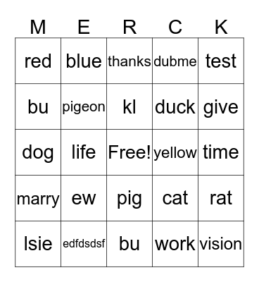 Materials Science Business Bingo Card