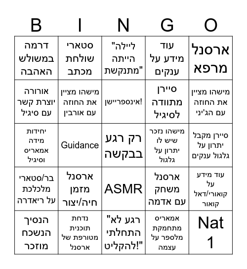 Dragonhawk Initiative Bingo Card