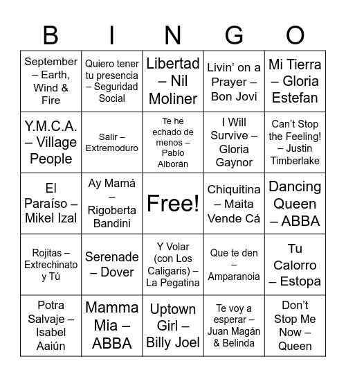 Nadia cumple 40! Bingo Card