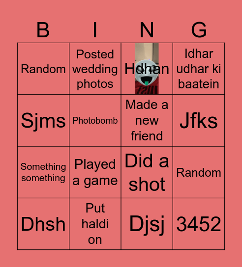 Partaayy Bingo Card