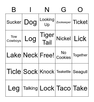 A-V Bingo Card