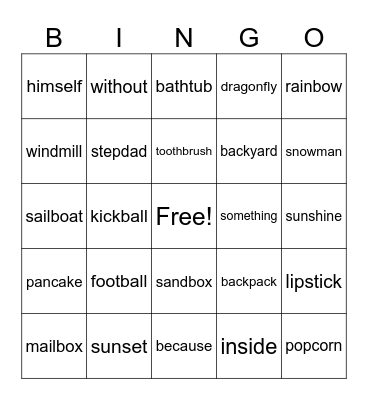 Green Group 11/4 - 11/7 Bingo Card