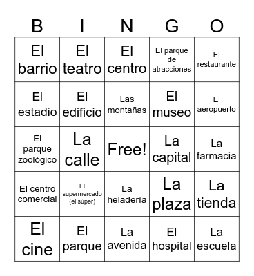 CIUDAD 1 &2 Bingo Card
