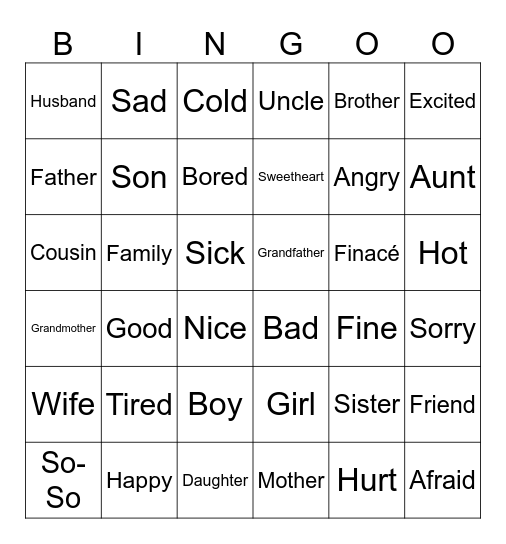 BINGO Card