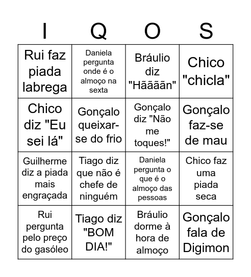 Bingo Geral Bingo Card
