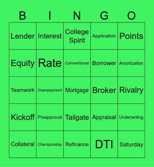 The Martinez Agency Bingo Card