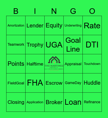 The Martinez Agency Bingo Card