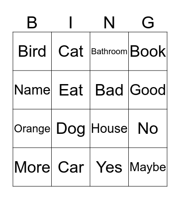 Bingo Card
