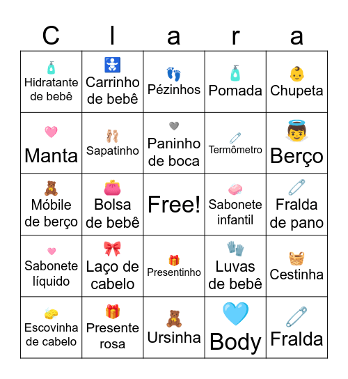 Chá da Bingo Card
