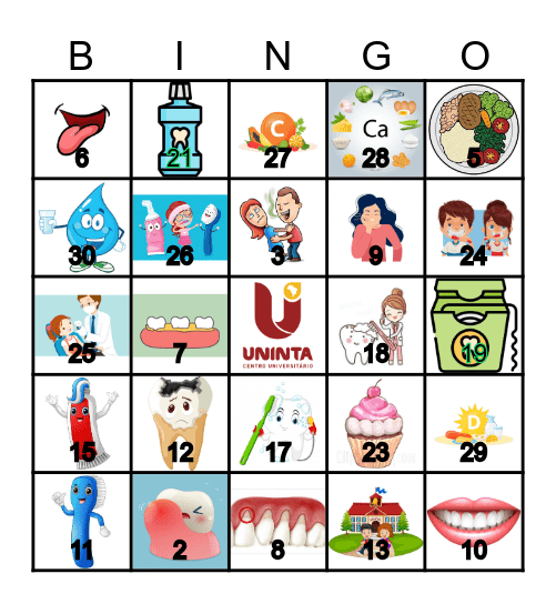 SAÚDE BUCAL Bingo Card