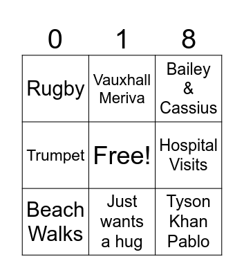ALL ABOUT ANDREW Bingo Card