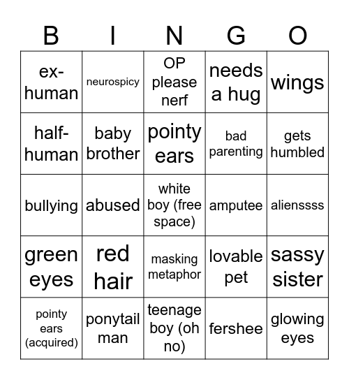 Factora Bingo Card
