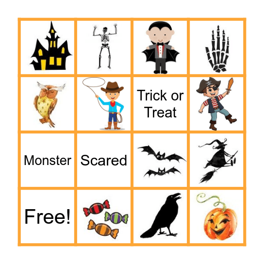Halloween Bingo Card