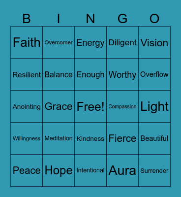 Soul Search Bingo Card