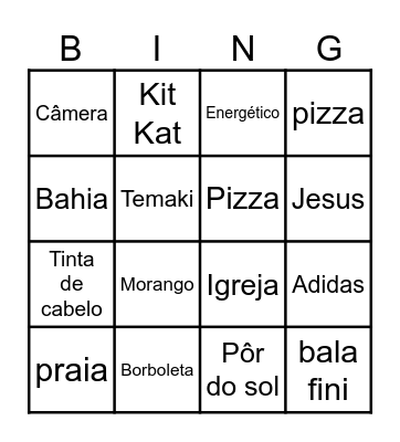 Estilo Faella Bingo Card