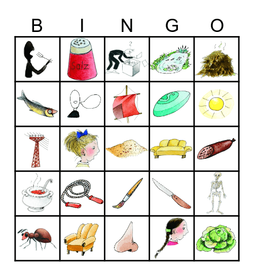 Bingo zum Laut S Bingo Card