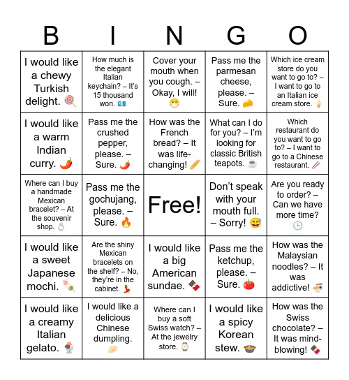 B9 L10 Review of 1-9 Bingo Card