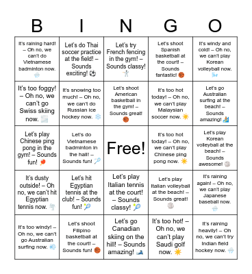 To erase Bingo Card