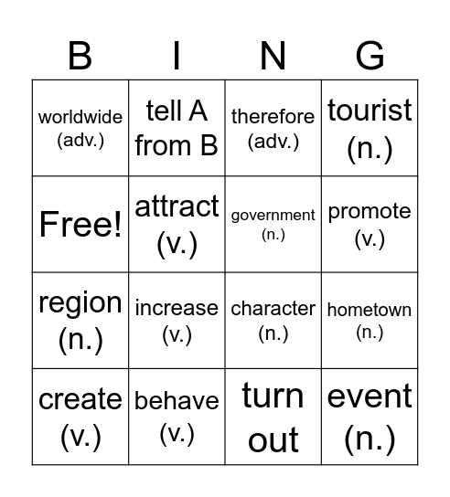 B1U3 Bingo Card
