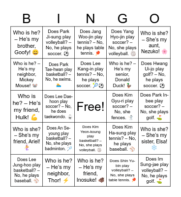 B9 L18 Who is he? – He’s my friend, Spider-Man! 🕷️ Bingo Card