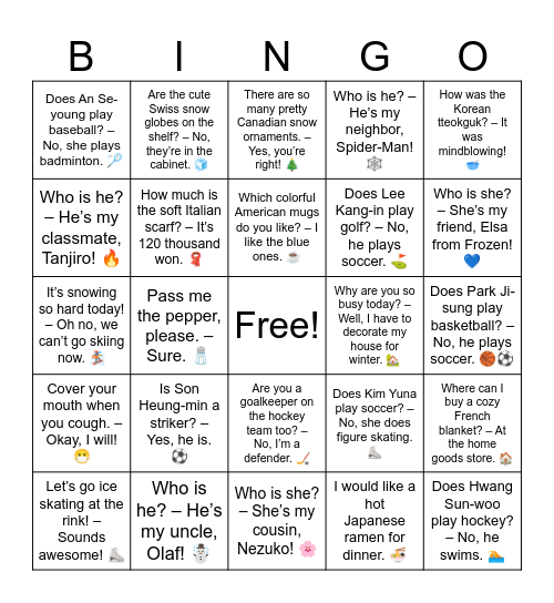 B9 L19 Book Review Bingo Card
