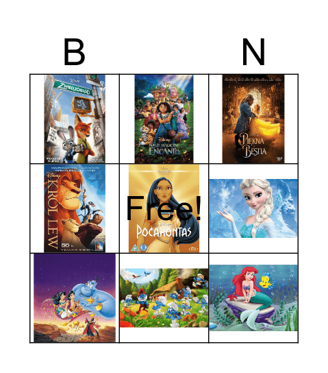 Dzień postaci z bajek Bingo Card