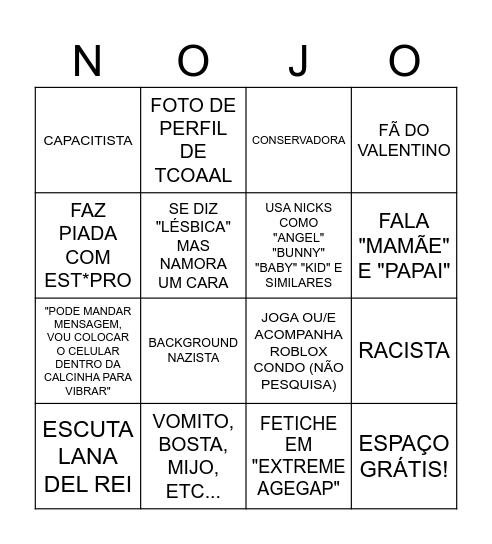 GURIA RED FLAG 2025 Bingo Card