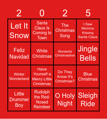 Kerstbingo Card